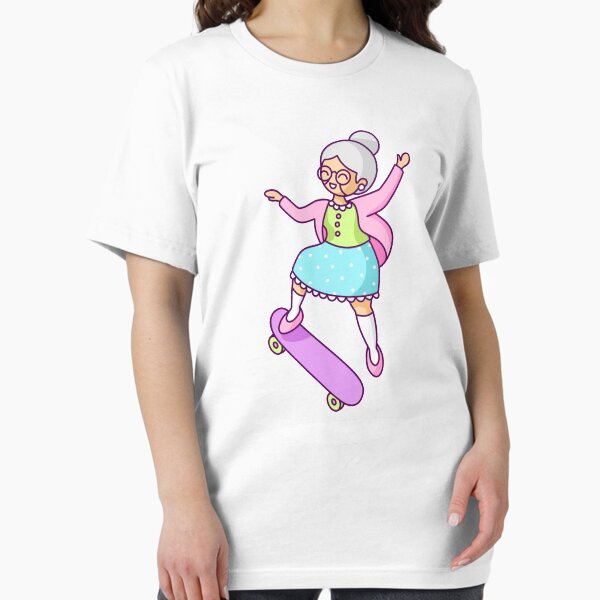 Skater Grandma - Adult & Kids T-Shirts, Sweatshirts & Hoodies apparel design preview 1