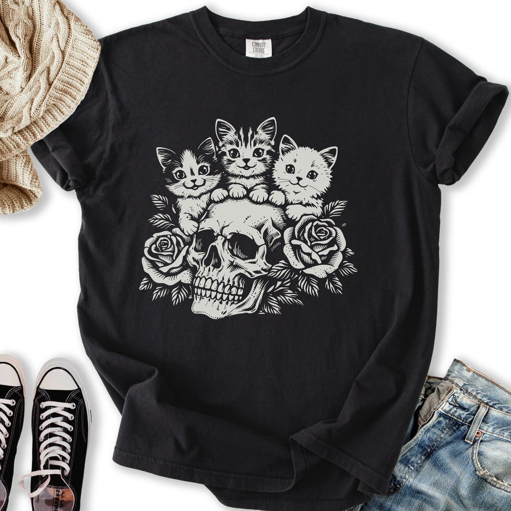 Goth Kittens - Adult & Kids T-Shirts, Sweatshirts & Hoodies apparel design preview 2