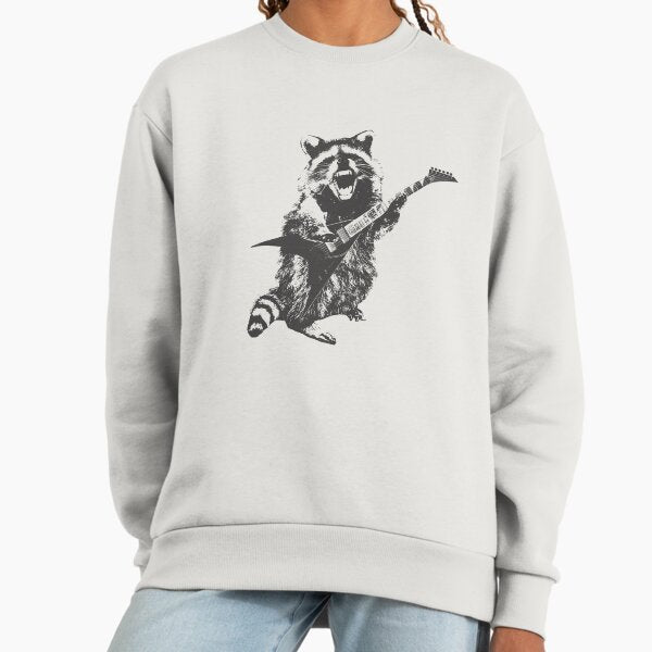 Raccoon Playing Guitar - Adult & Kids T-Shirts, Sweatshirts & Hoodies apparel design preview 1