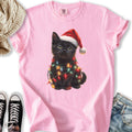 Christmas Cat Lights - Adult & Kids T-Shirts, Sweatshirts & Hoodies apparel design preview 1