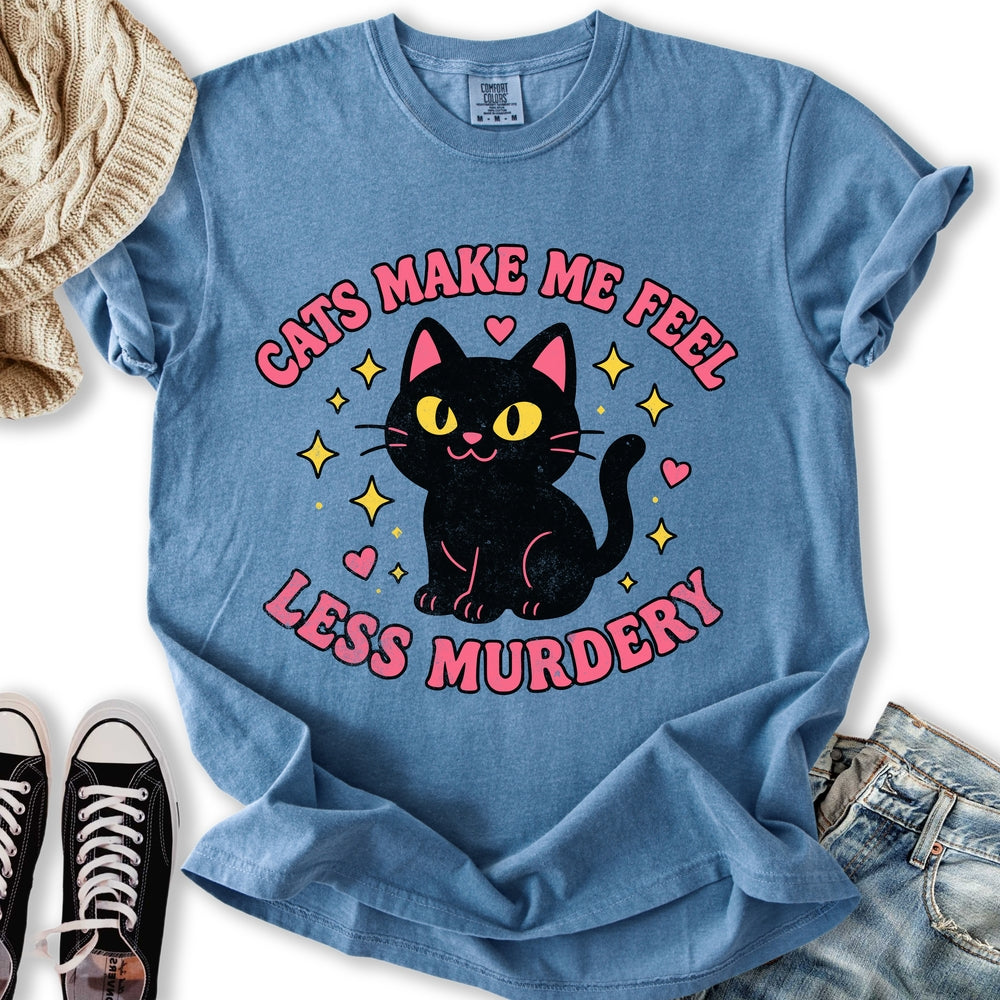Retro Less Murdery - Adult & Kids T-Shirts, Sweatshirts & Hoodies apparel design preview 1