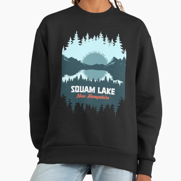 Squam Lake New Hampshire With Mountain And Pine Tree - Adult & Kids T-Shirts, Sweatshirts & Hoodies apparel design preview 1