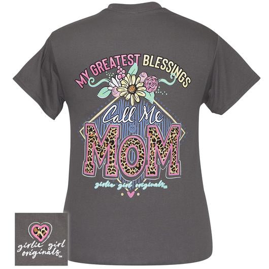 Girlie Girl Originals Preppy Blessings Call Me Mom - Adult & Kids T-Shirts, Sweatshirts & Hoodies apparel design preview 1