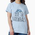Save the Narwhals - Adult & Kids T-Shirts, Sweatshirts & Hoodies apparel design preview 1