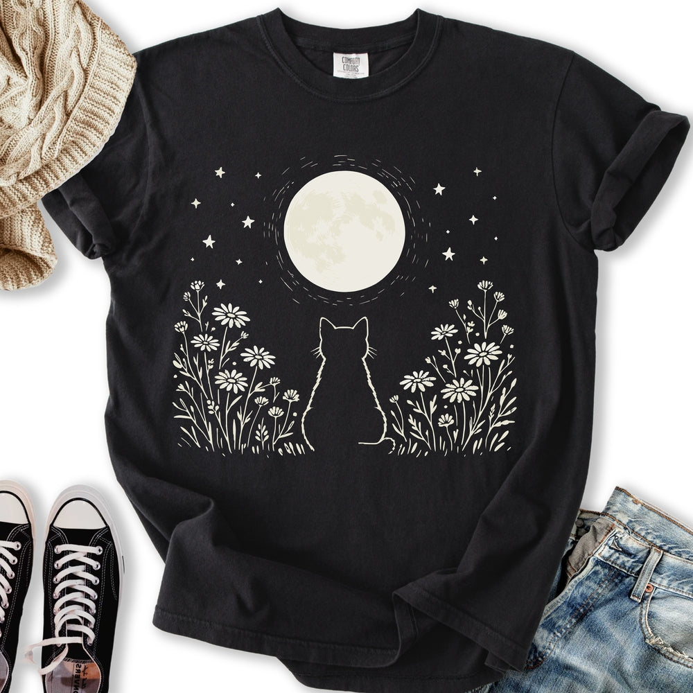 Kitten Moon - Adult & Kids T-Shirts, Sweatshirts & Hoodies apparel design preview 1