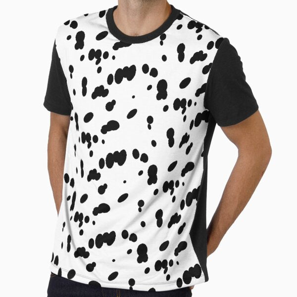Dalmatian Spots Dog Fur Pattern Graphic - Adult & Kids T-Shirts, Sweatshirts & Hoodies apparel design preview 1