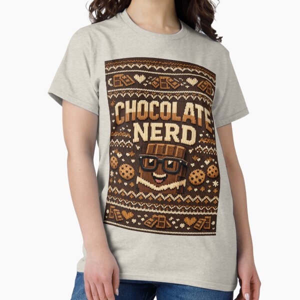Chocolate nerd, great knitting picture - Adult & Kids T-Shirts, Sweatshirts & Hoodies apparel design preview 1