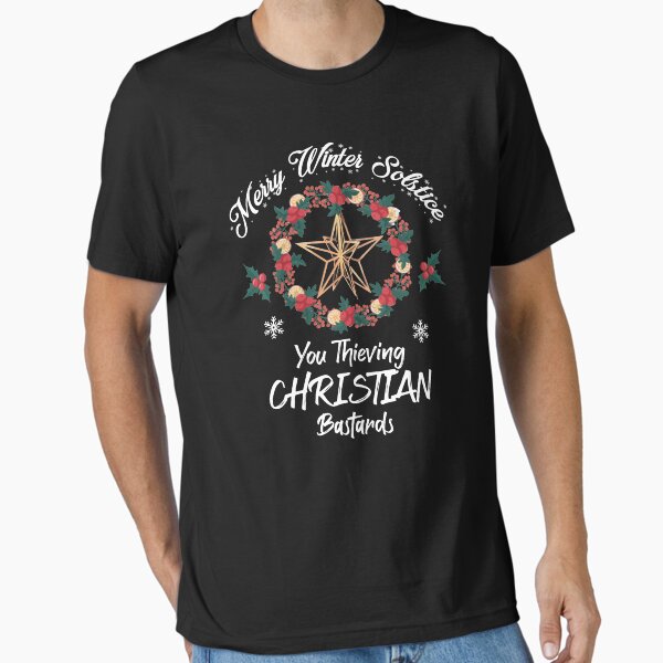 Merry Winter Solstice You Thieving Christian Saying - Adult & Kids T-Shirts, Sweatshirts & Hoodies apparel design preview 1