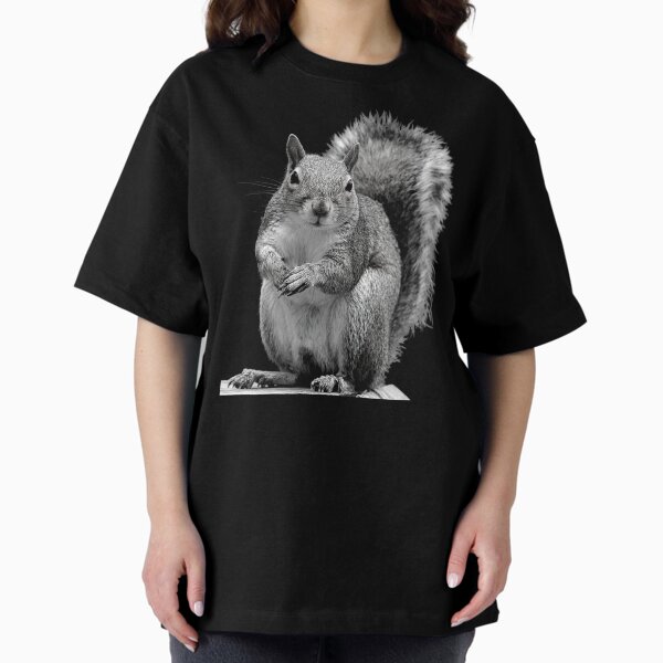 Classic Squirrel Black and White - Adult & Kids T-Shirts, Sweatshirts & Hoodies apparel design preview 1