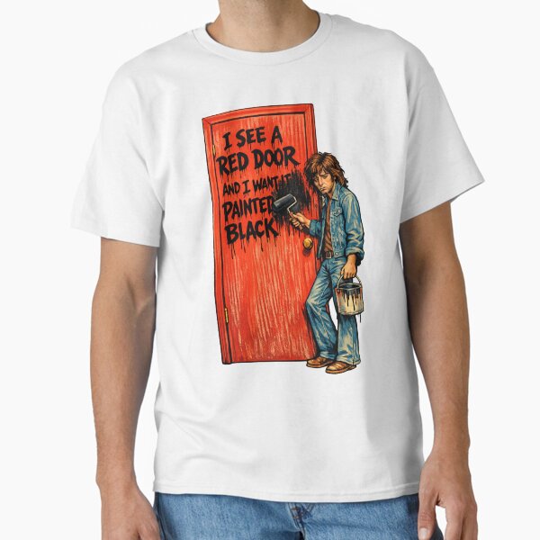 Paint It Black Rolling Stones Parody Sad Man Painting - Adult & Kids T-Shirts, Sweatshirts & Hoodies apparel design preview 1