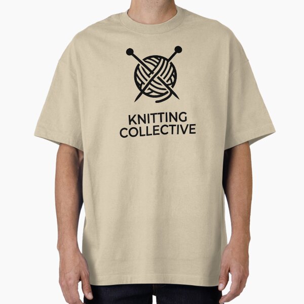Minimalist Knitting Collective Ball Of Yarn Badge - Adult & Kids T-Shirts, Sweatshirts & Hoodies apparel design preview 1
