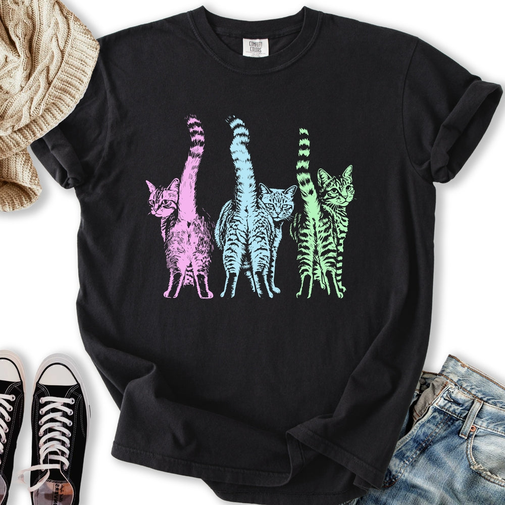 Pastel Cats - Adult & Kids T-Shirts, Sweatshirts & Hoodies apparel design preview 1