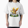 Cute and kawaii fantastic Rhino flying in the sky - Adult & Kids T-Shirts, Sweatshirts & Hoodies apparel design preview 1