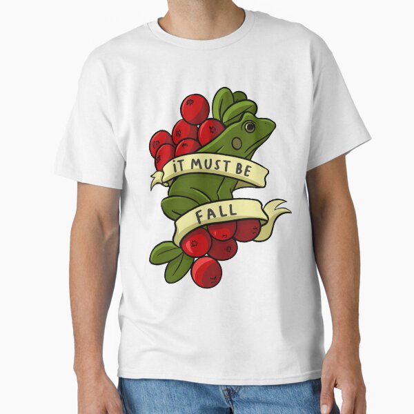 Frog and Cranberry, It Must Be Fall - Adult & Kids T-Shirts, Sweatshirts & Hoodies apparel design preview 1