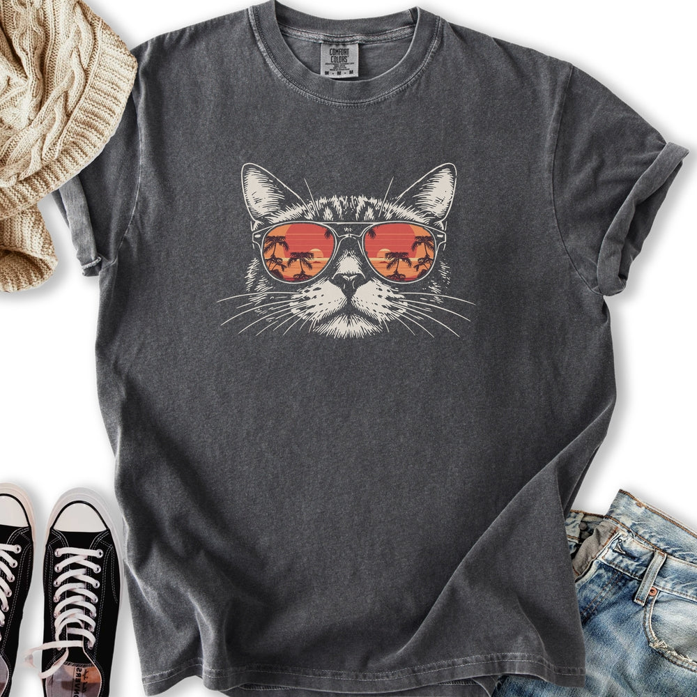 Sunset Cat - Adult & Kids T-Shirts, Sweatshirts & Hoodies apparel design preview 1