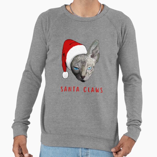 Santa cat Lightweight - Adult & Kids T-Shirts, Sweatshirts & Hoodies apparel design preview 1