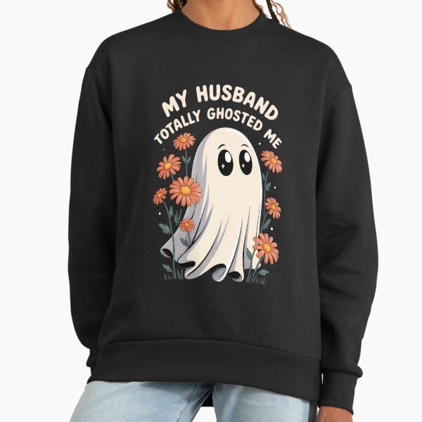 My Husband Totally Ghosted Me Halloween Spooky - Adult & Kids T-Shirts, Sweatshirts & Hoodies apparel design preview 1