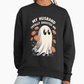 My Husband Totally Ghosted Me Halloween Spooky - Adult & Kids T-Shirts, Sweatshirts & Hoodies apparel design preview 1