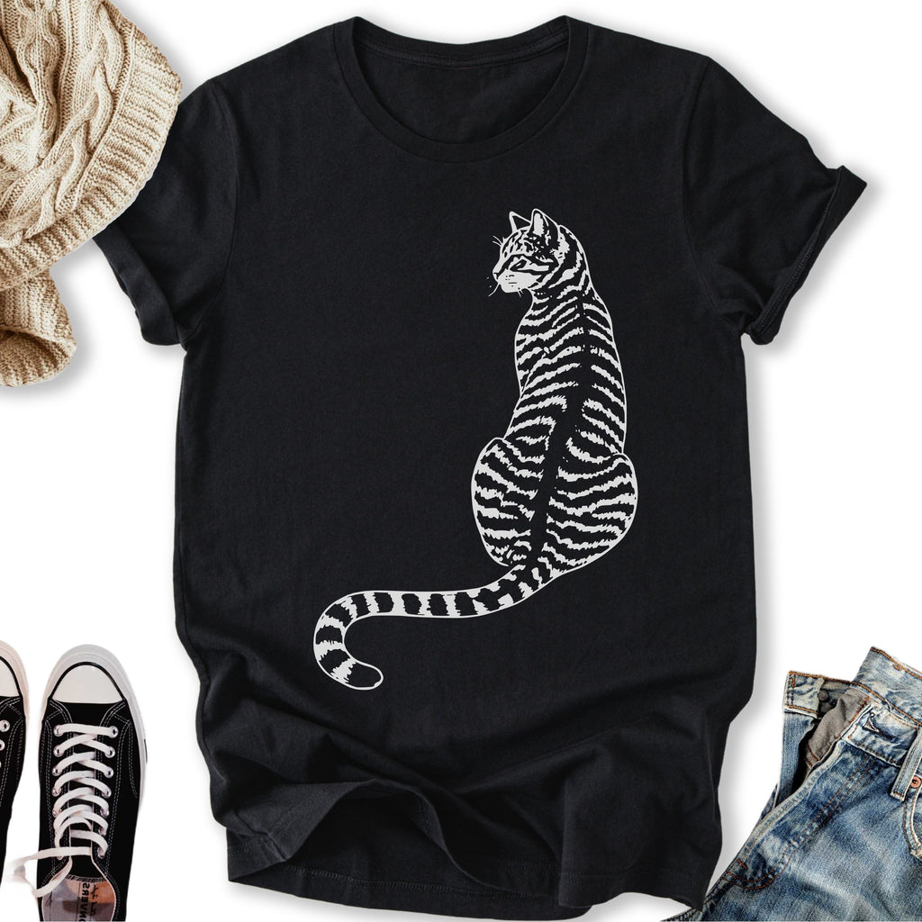 Minimal Tabby Cat - Adult & Kids T-Shirts, Sweatshirts & Hoodies apparel design preview 2