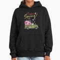 Vintage Green Farmhouse Truck with Pink Peonies and - Adult & Kids T-Shirts, Sweatshirts & Hoodies apparel design preview 1