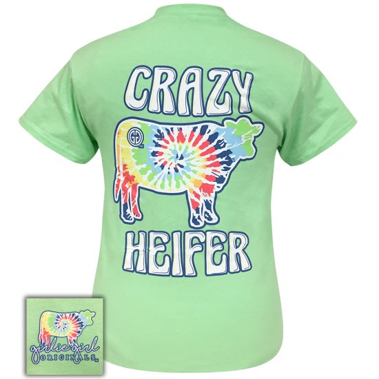 Girlie Girl Originals Preppy Crazy Heifer Tie Dye - Adult & Kids T-Shirts, Sweatshirts & Hoodies apparel design preview 1