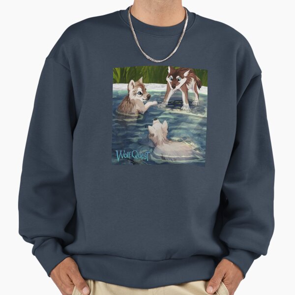 WolfQuest Splish Splash - Adult & Kids T-Shirts, Sweatshirts & Hoodies apparel design preview 1