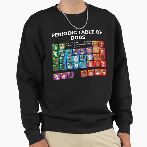 Periodic Table of Dogs, Dog Lover, Funny Science - Adult & Kids T-Shirts, Sweatshirts & Hoodies apparel design preview 1