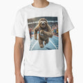 Exuberant Sloth Tears Up the Track - Adult & Kids T-Shirts, Sweatshirts & Hoodies apparel design preview 1