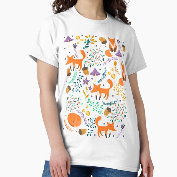 Foxes in the magic forest - Adult & Kids T-Shirts, Sweatshirts & Hoodies apparel design preview 1