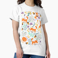 Foxes in the magic forest - Adult & Kids T-Shirts, Sweatshirts & Hoodies apparel design preview 1