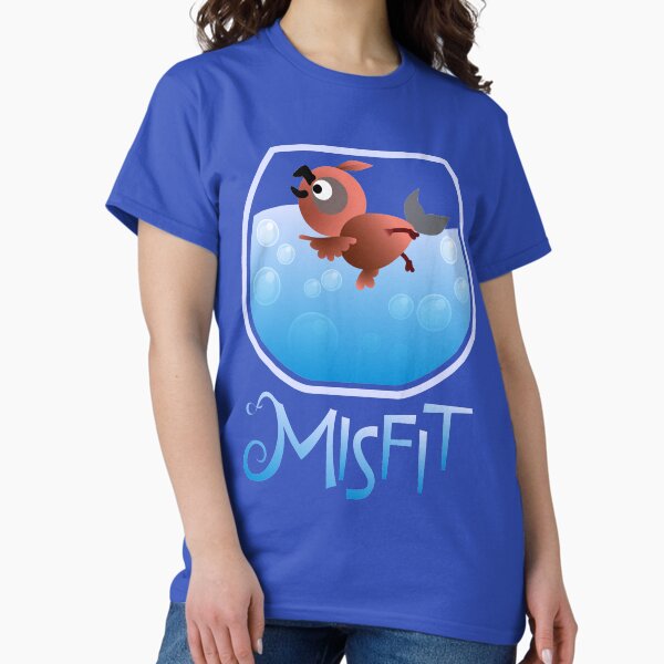 Misfits Swimming Bird - Adult & Kids T-Shirts, Sweatshirts & Hoodies apparel design preview 1