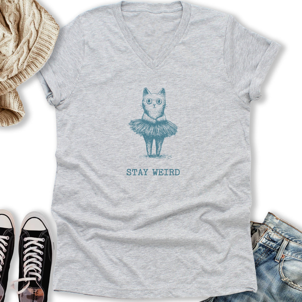 Stay Weird V-Neck - Adult & Kids T-Shirts, Sweatshirts & Hoodies apparel design preview 1