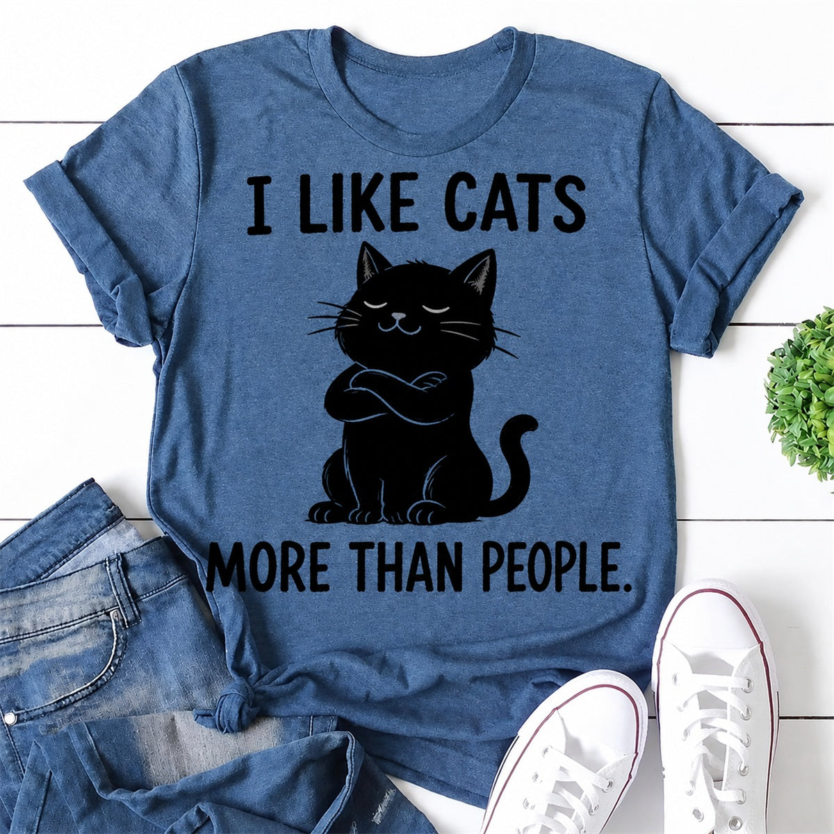 I Like Cats Cat Print Women Slogan - Adult & Kids T-Shirts, Sweatshirts & Hoodies apparel design preview 1