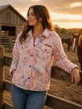 Sale Simply Southern Swirl Peach Jacket Shacket - Adult & Kids T-Shirts, Sweatshirts & Hoodies apparel design preview 1