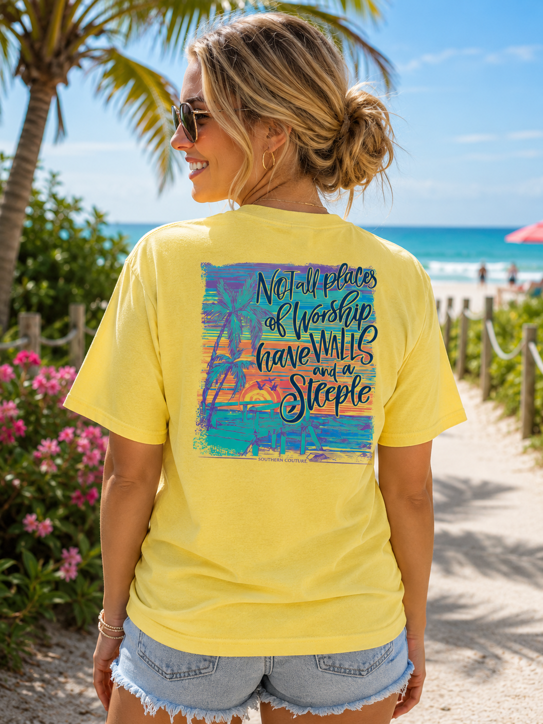 Southern Couture Classic Not All Places Of Worship - Adult & Kids T-Shirts, Sweatshirts & Hoodies apparel design preview 1