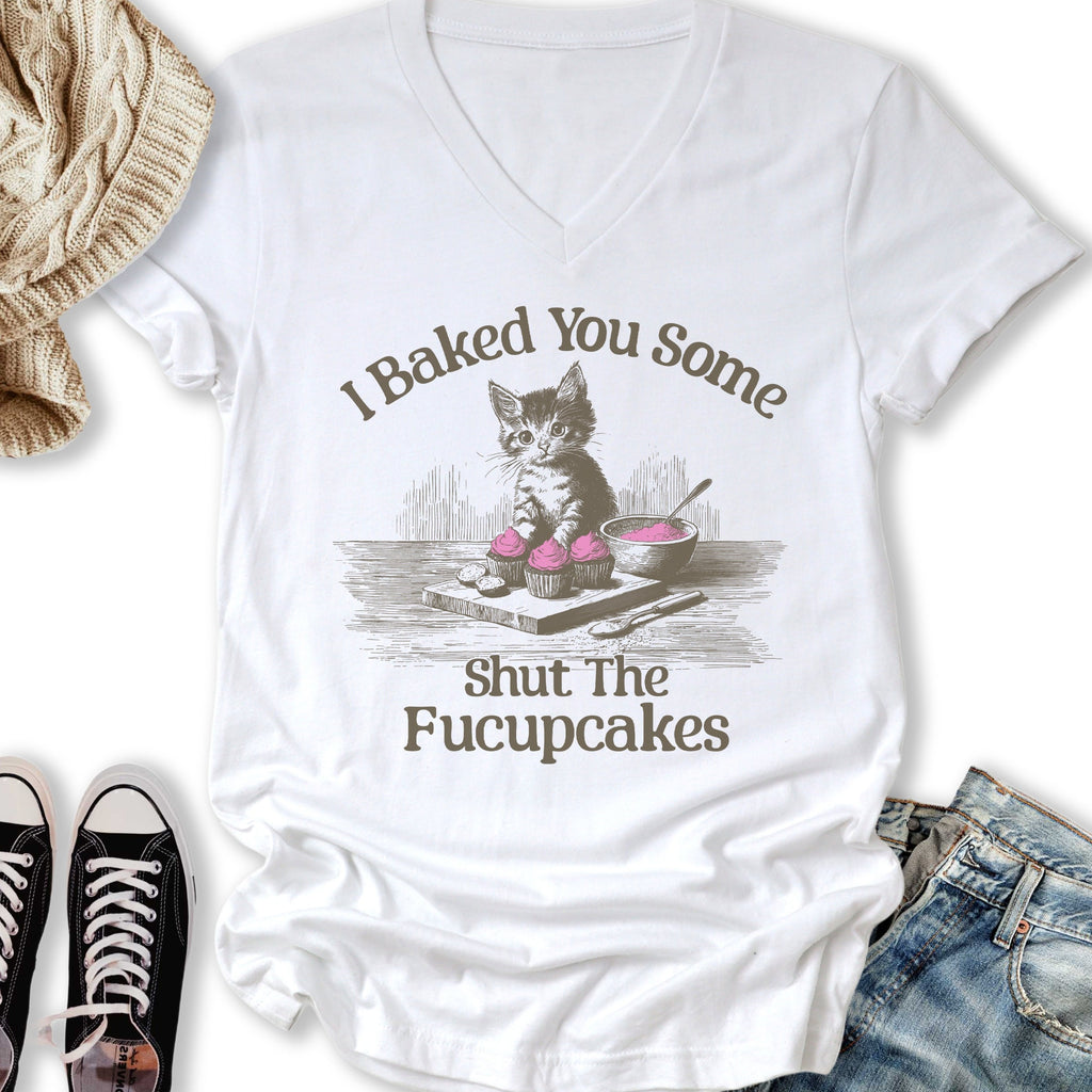 Fucupcakes V-Neck - Adult & Kids T-Shirts, Sweatshirts & Hoodies apparel design preview 2