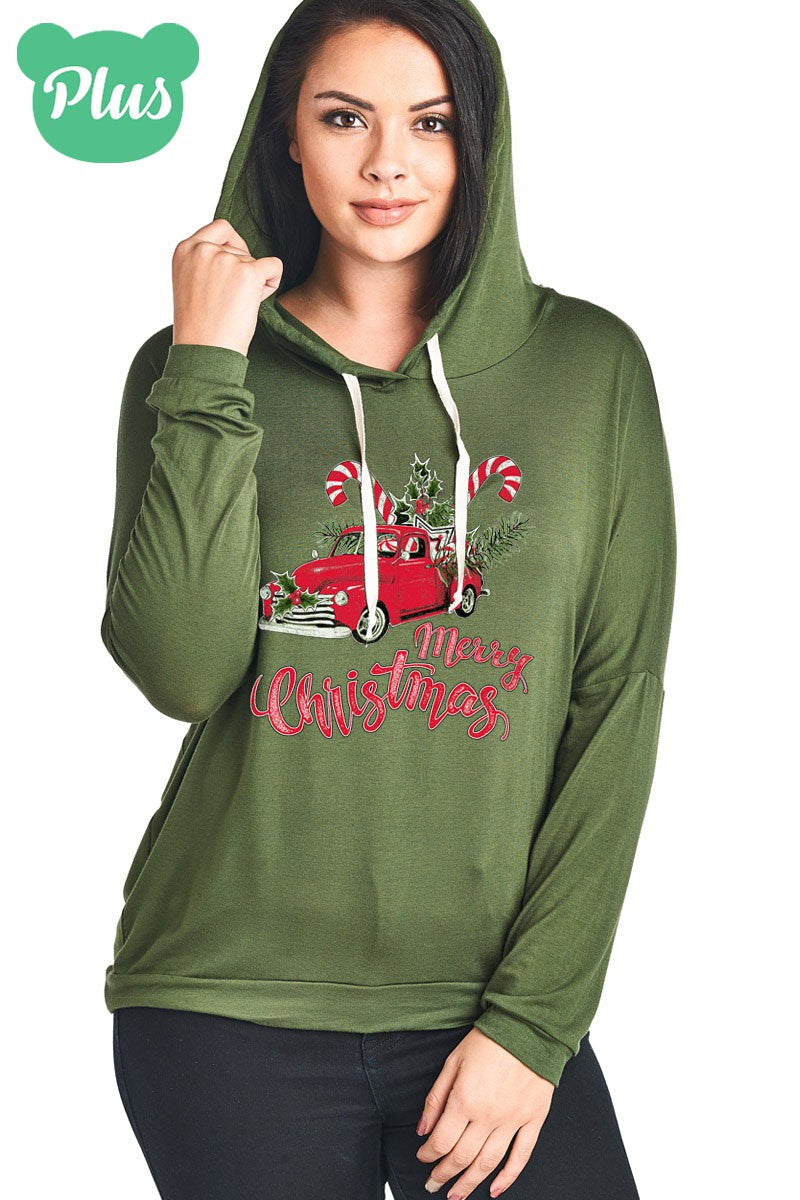 SALE Merry Christmas Truck Candy Cane Holiday - Adult & Kids T-Shirts, Sweatshirts & Hoodies apparel design preview 1