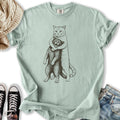 Headlock Cat Sketch - Adult & Kids T-Shirts, Sweatshirts & Hoodies apparel design preview 1