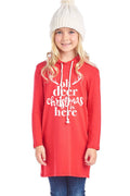 SALE Youth Oh Deer Christmas is Here French Terry - Adult & Kids T-Shirts, Sweatshirts & Hoodies apparel design preview 1