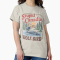 Stupid Canadian Wolf Bird Heated Rivalry Inspired - Adult & Kids T-Shirts, Sweatshirts & Hoodies apparel design preview 1