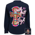 Girlie Girl Originals Walk By Faith Pattern Cross - Adult & Kids T-Shirts, Sweatshirts & Hoodies apparel design preview 1