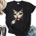 Lipstick Cat - Adult & Kids T-Shirts, Sweatshirts & Hoodies apparel design preview 1