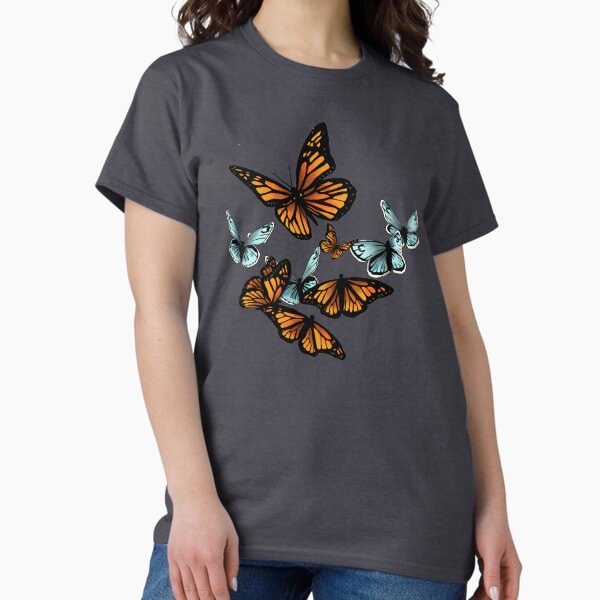 Butterfly Pattern Monarchs and Blues - Adult & Kids T-Shirts, Sweatshirts & Hoodies apparel design preview 1