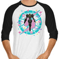 90's Hunter 3/4 Sleeve Raglan - Adult & Kids T-Shirts, Sweatshirts & Hoodies apparel design preview 1