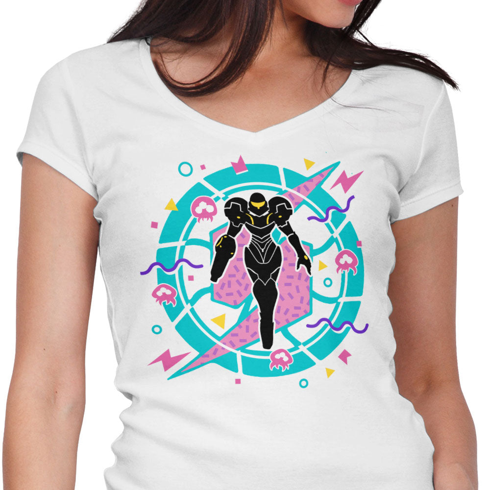 90's Hunter Women's V-Neck - Adult & Kids T-Shirts, Sweatshirts & Hoodies apparel design preview 1
