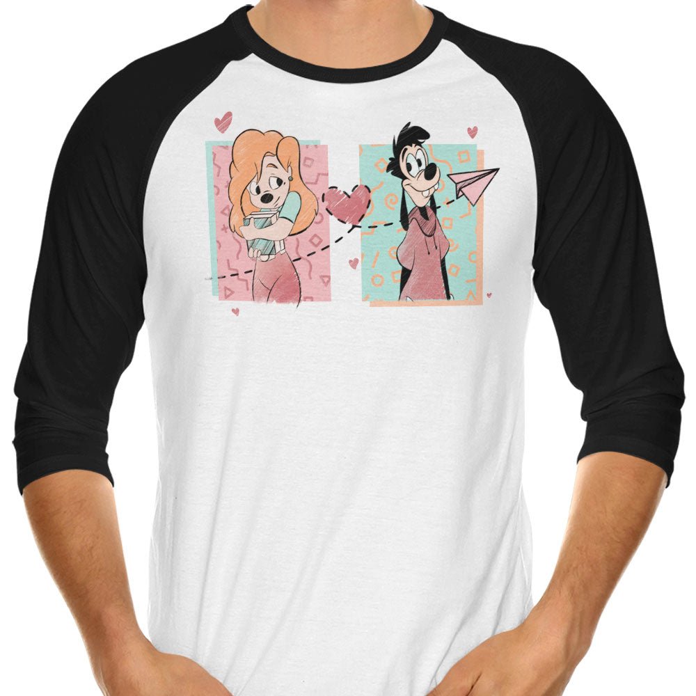 90's Love 3/4 Sleeve Raglan - Adult & Kids T-Shirts, Sweatshirts & Hoodies apparel design preview 1