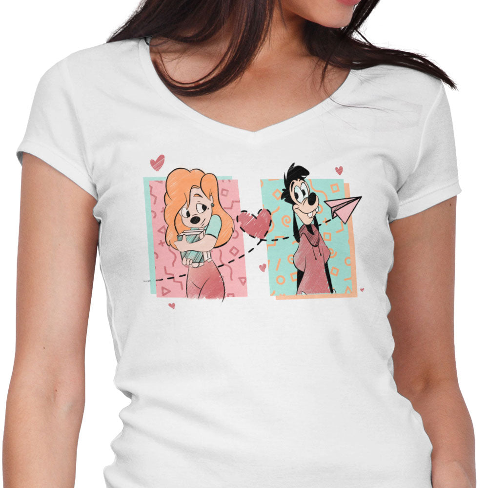 90's Love Women's V-Neck - Adult & Kids T-Shirts, Sweatshirts & Hoodies apparel design preview 1