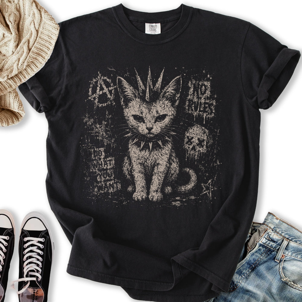 Punk Kitten - Adult & Kids T-Shirts, Sweatshirts & Hoodies apparel design preview 2