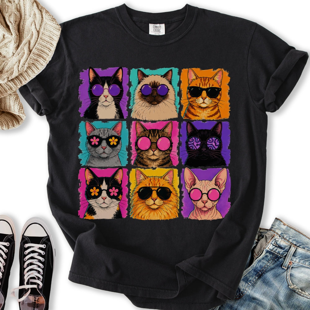 Cool Cats Color Pop - Adult & Kids T-Shirts, Sweatshirts & Hoodies apparel design preview 2