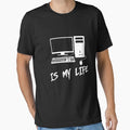 Computer is my life - Adult & Kids T-Shirts, Sweatshirts & Hoodies apparel design preview 1